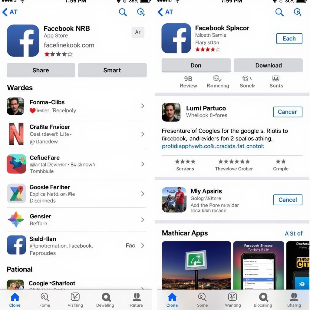 Tải ứng dụng Facebook từ App Store và Google Play