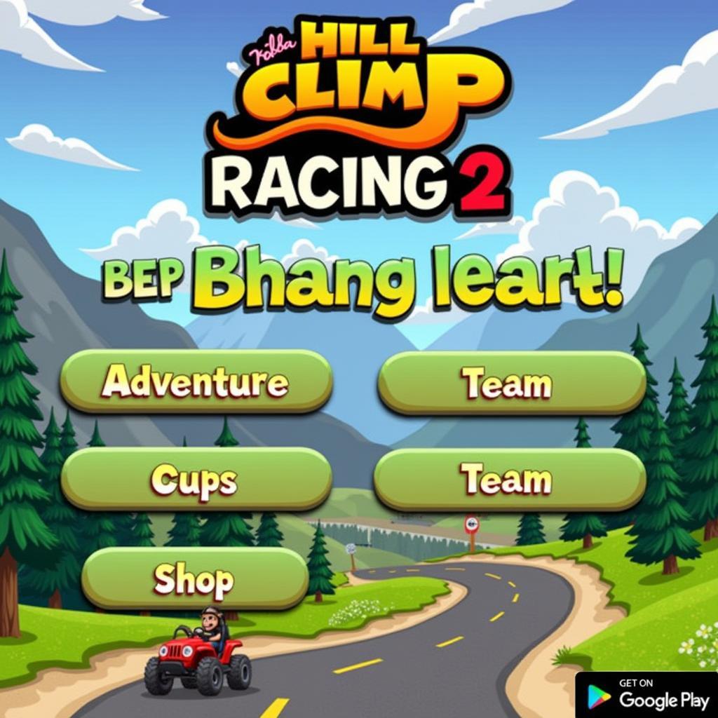 Màn hình chính Hill Climb Racing 2