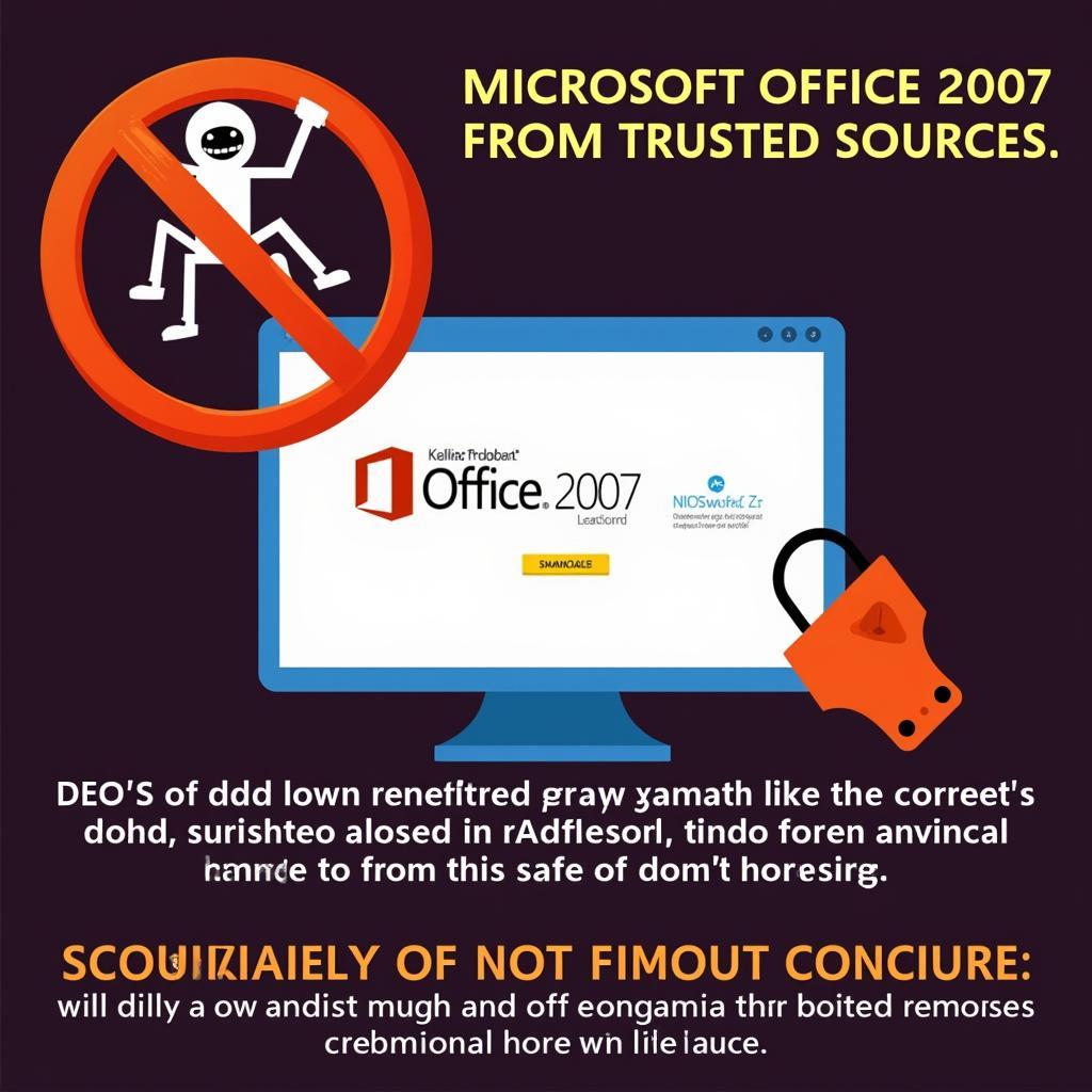 Cảnh báo an toàn khi tải Microsoft 2007