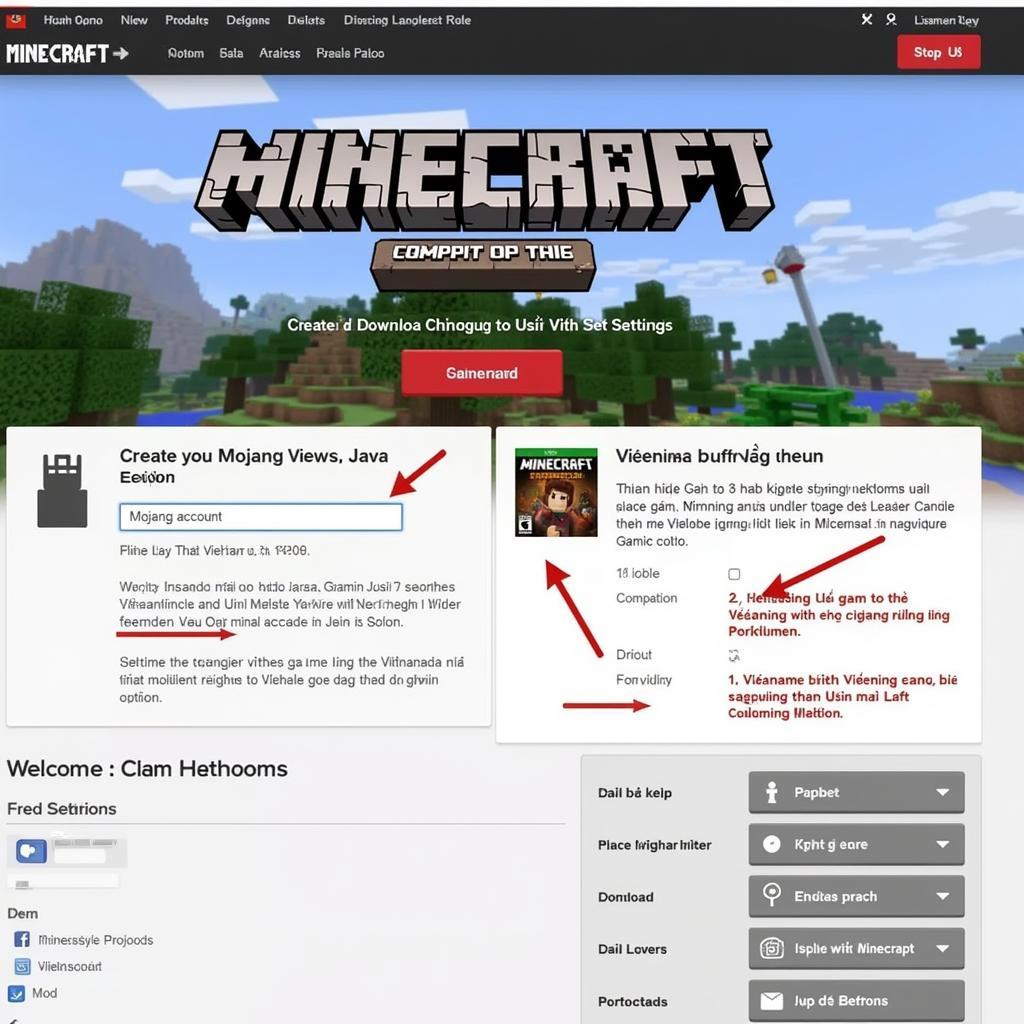 Tải Minecraft Phiên Bản Tiếng Việt Trên PC