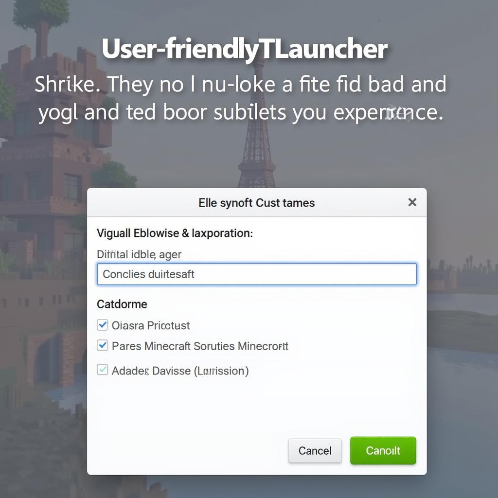 Giao diện TLauncher