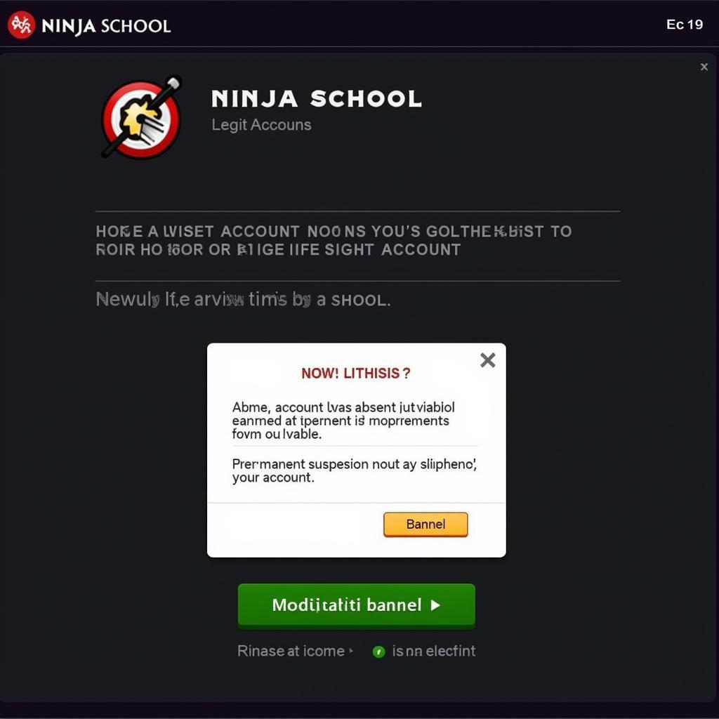 Bị khóa tài khoản khi tải Ninja School Hack