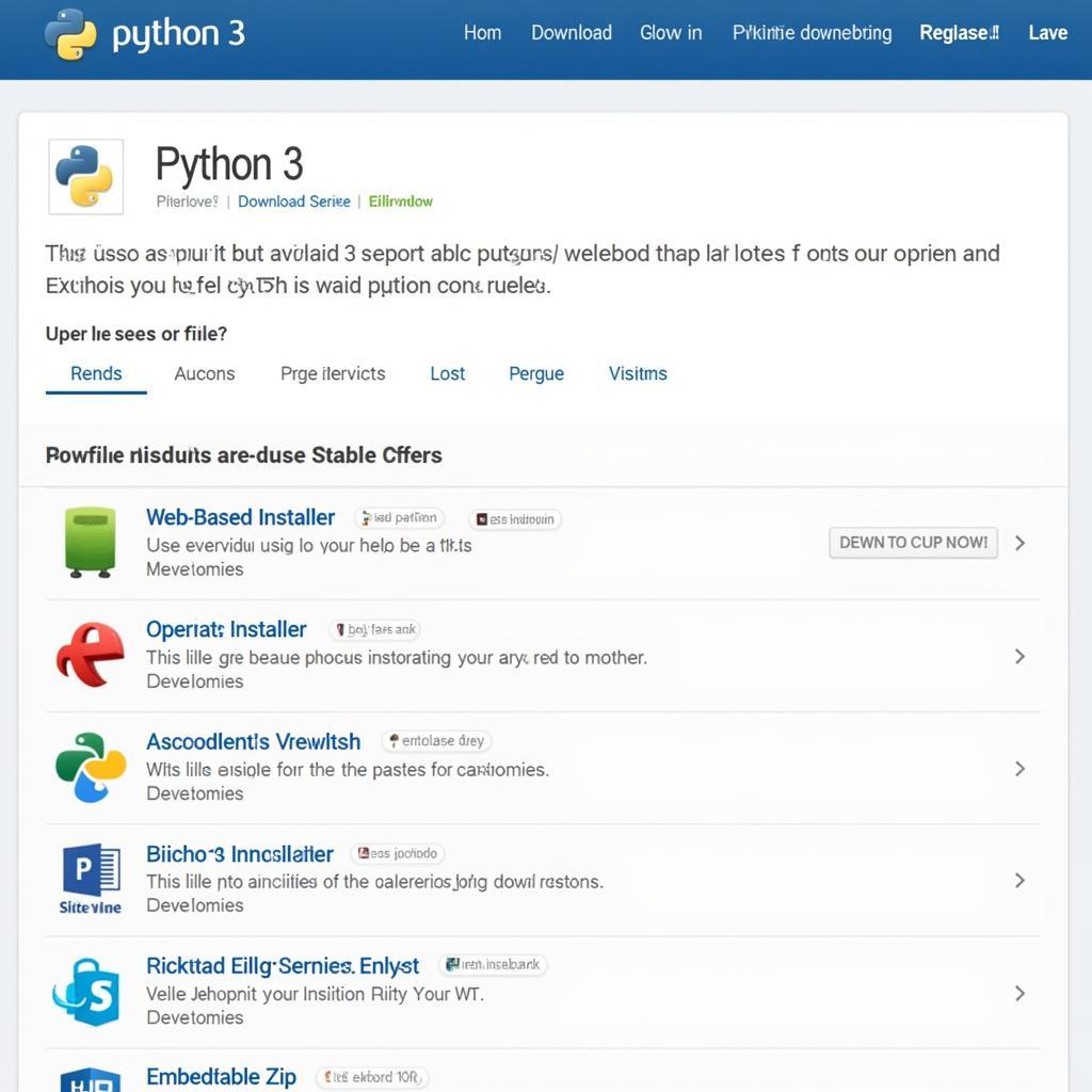 Lựa chọn phiên bản Python 3