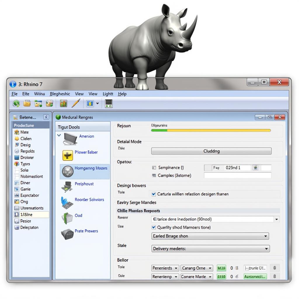 Giao diện Rhino 7