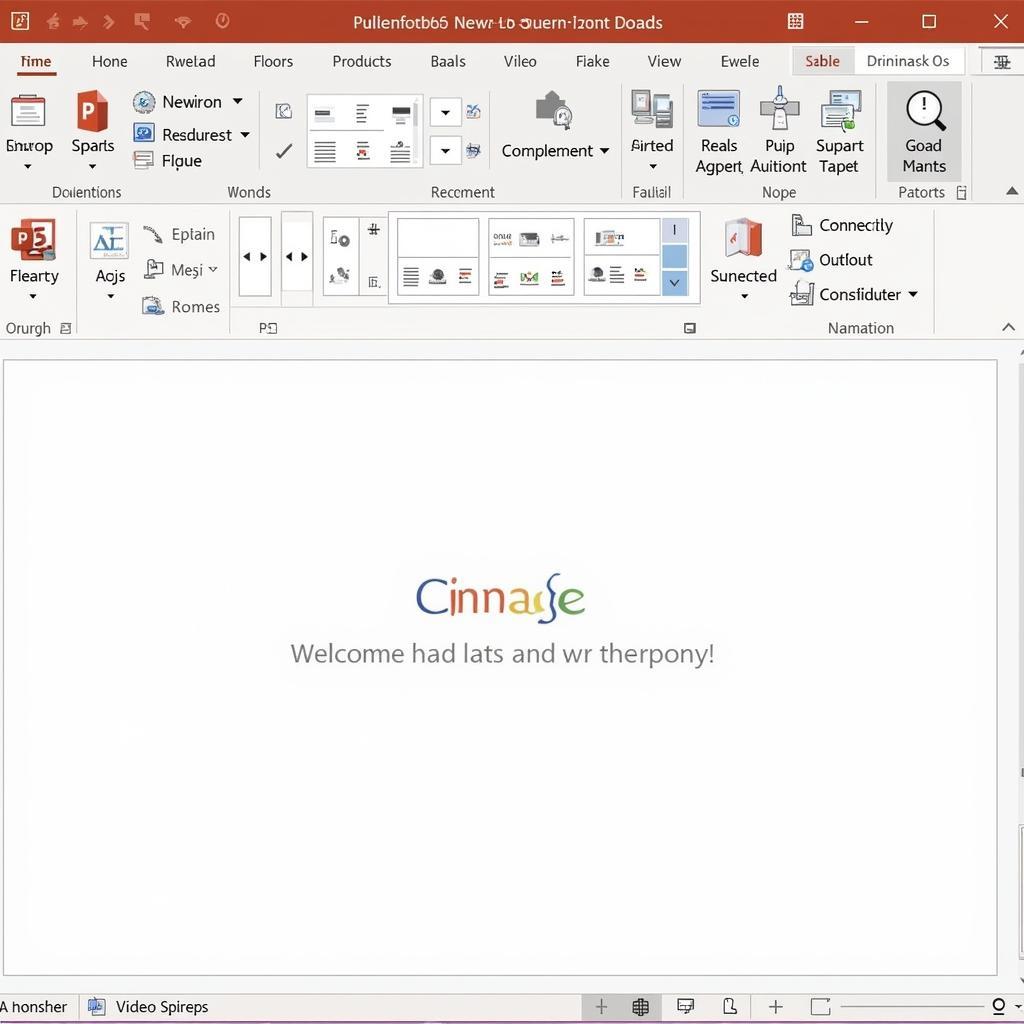 Giao diện Powerpoint 2013