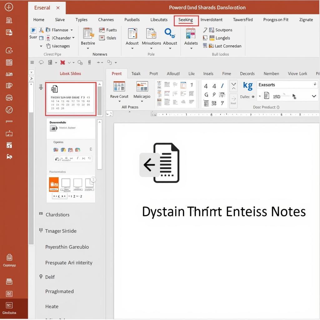 Giao diện PowerPoint 2016