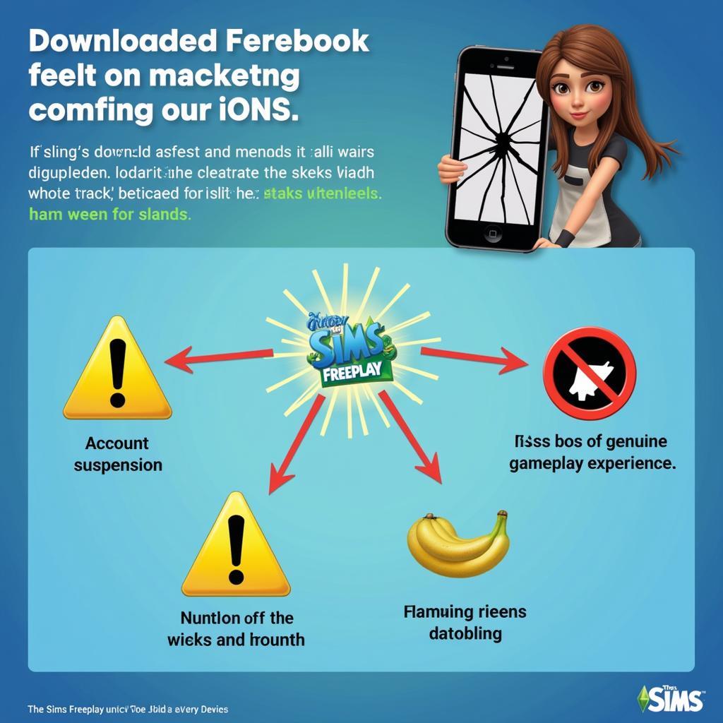 Rủi ro khi tải The Sims Freeplay hack iOS