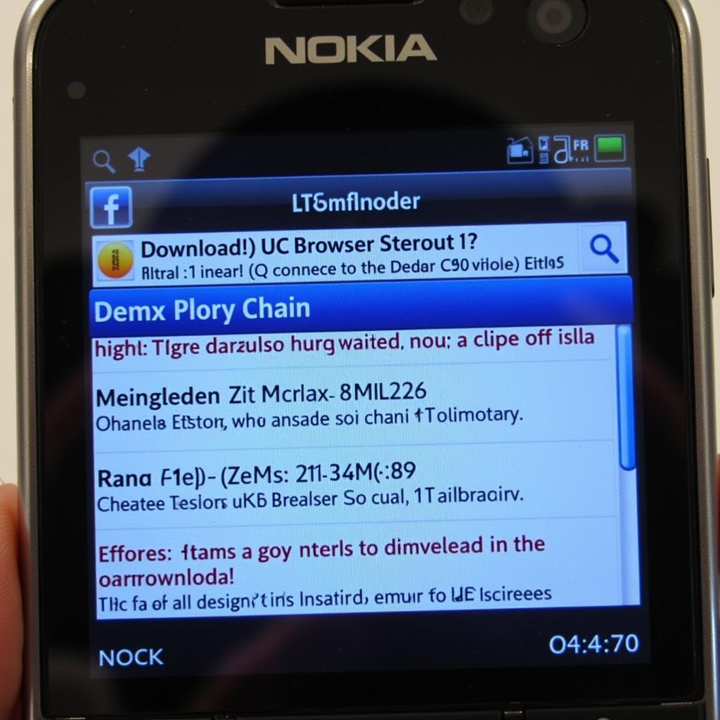 Tải UC Browser cho Nokia E72: Quá trình khó khăn