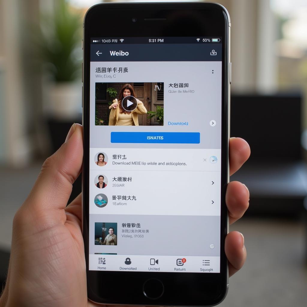 Cách tải video Weibo online trên điện thoại
