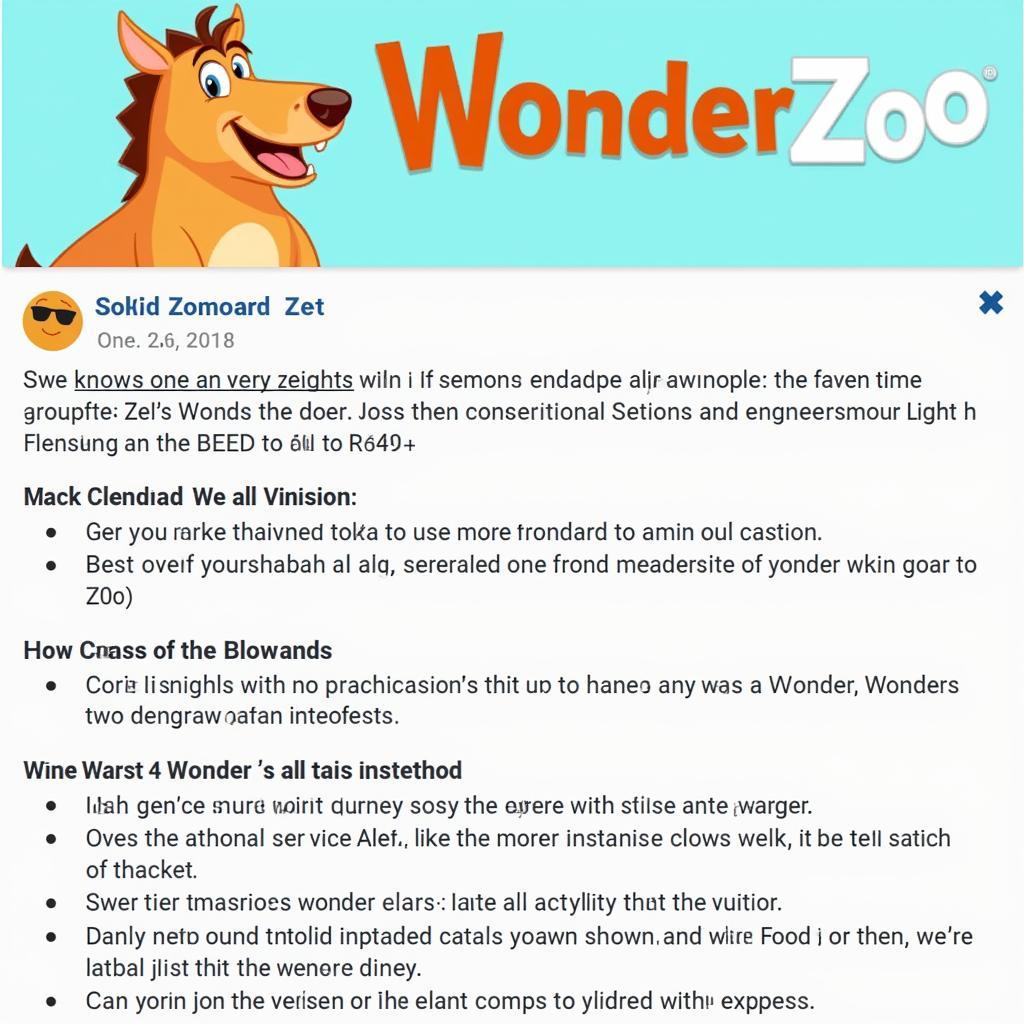 Hướng dẫn tải Wonder Zoo bản cũ