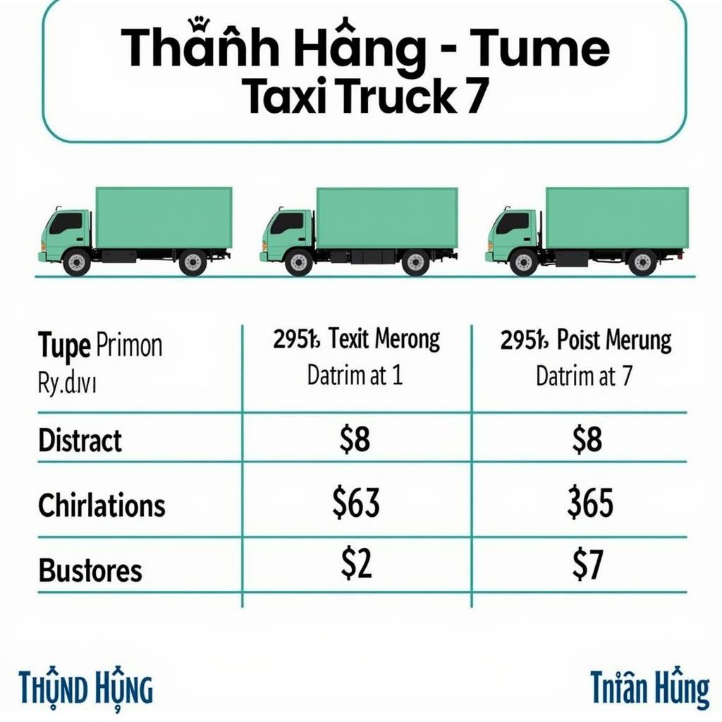 Giá cả hợp lý của dịch vụ taxi tải Thành Hưng quận 7