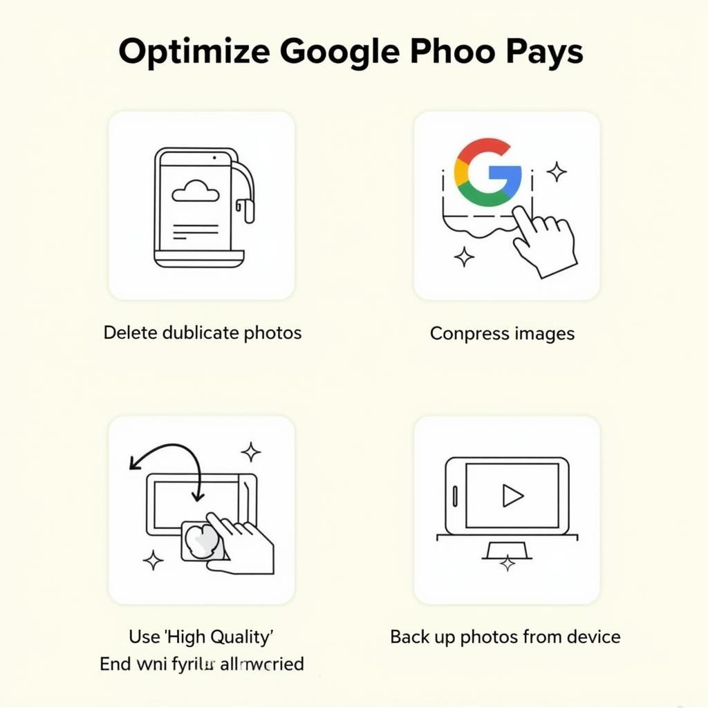 Tối ưu hóa bộ nhớ Google Photos