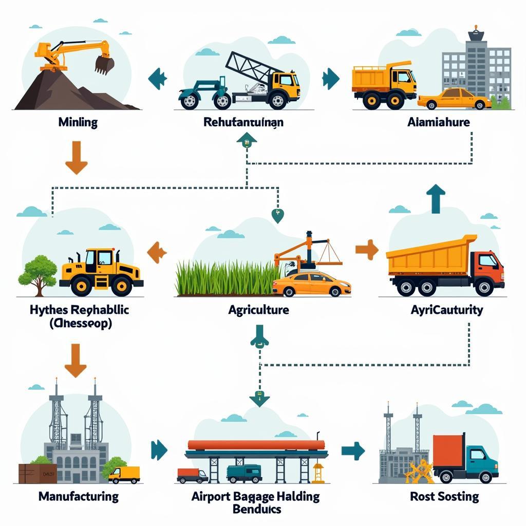 Ứng dụng của băng tải và băng chuyền trong ngành công nghiệp