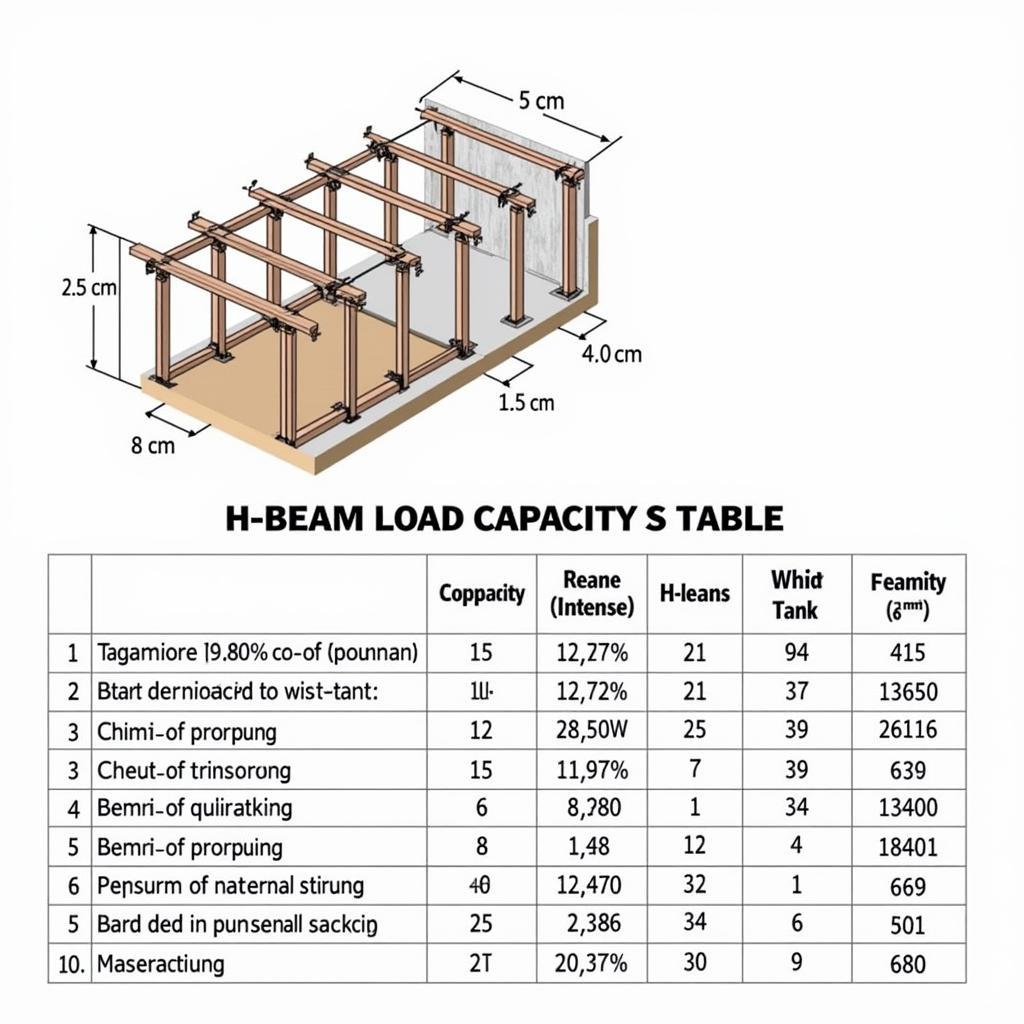 Ứng dụng bảng tra tải trọng thép hình H trong xây dựng