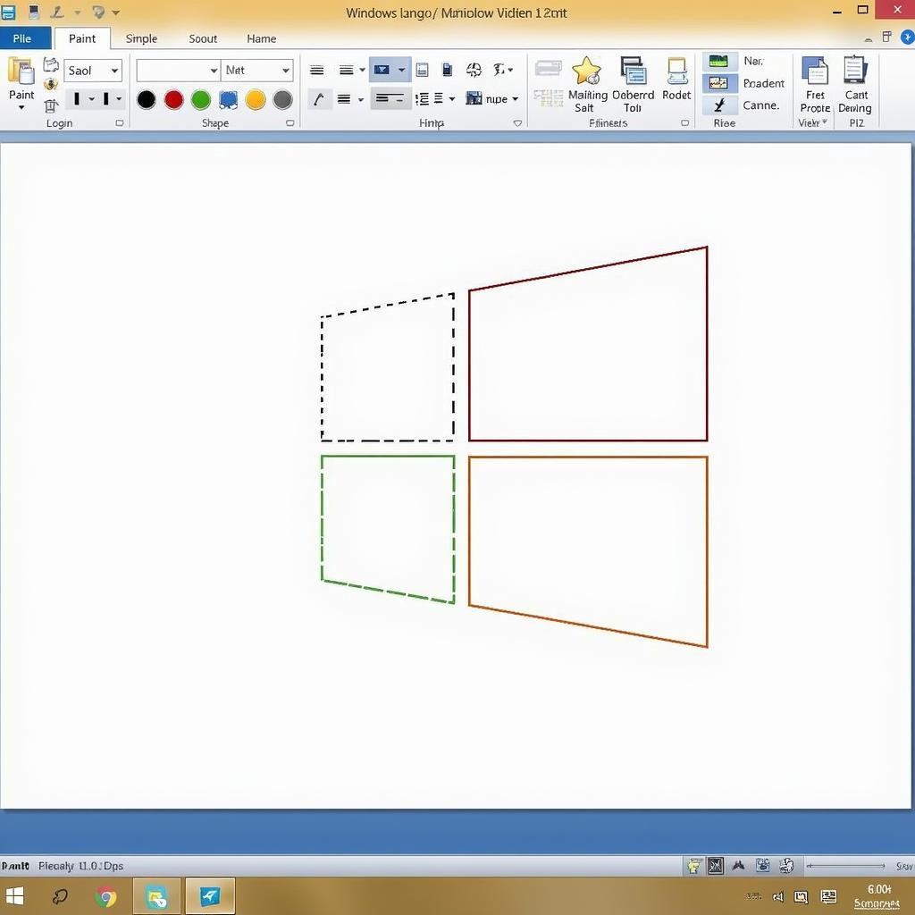 Vẽ Logo Windows Lớp 5 Bằng Paint