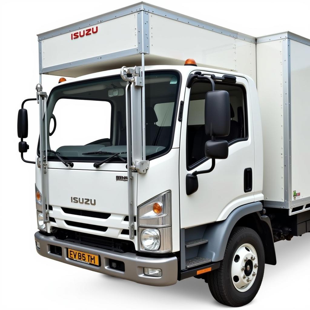 Thiết kế thùng kín Isuzu NPR85K