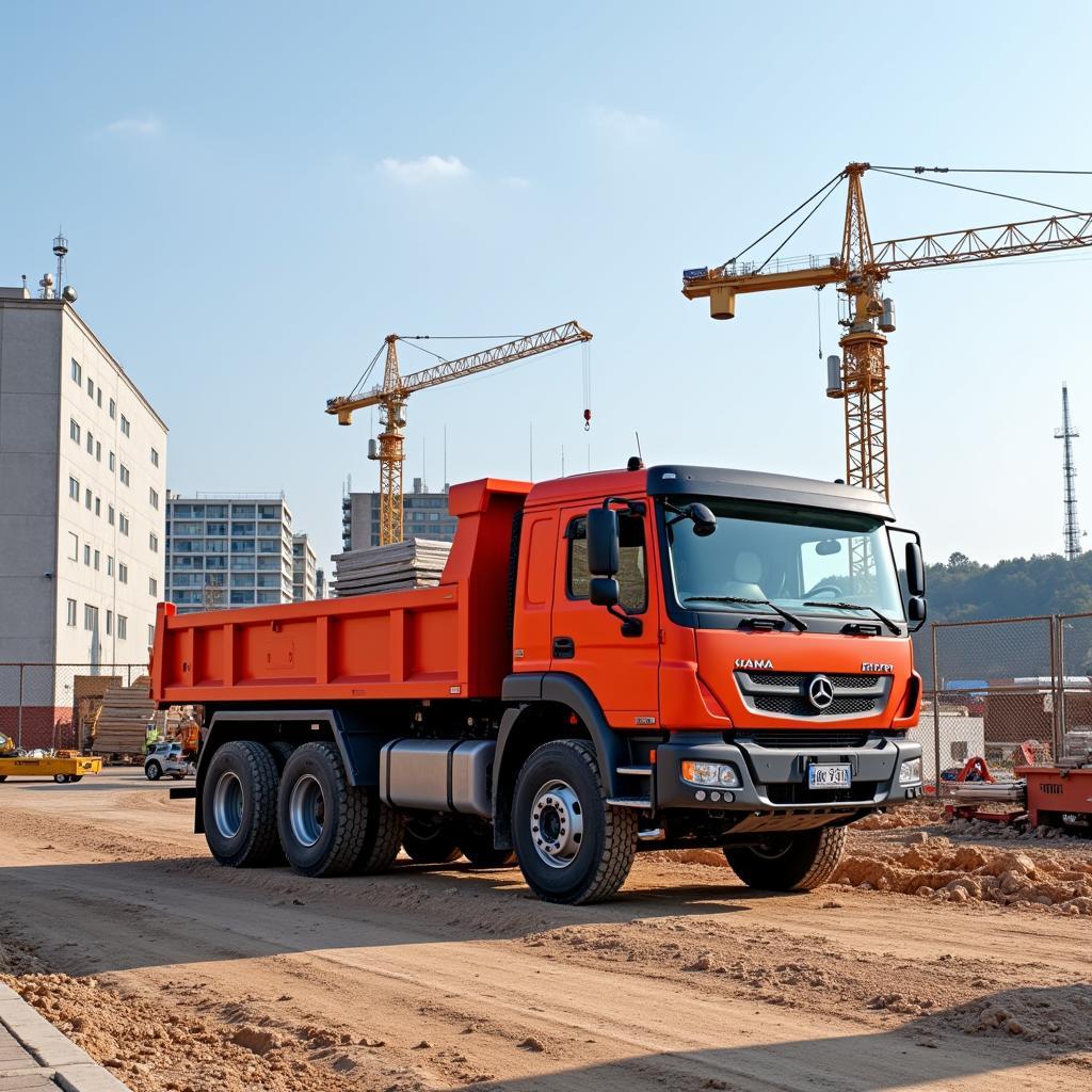 Xe tải Kamaz trong ngành xây dựng