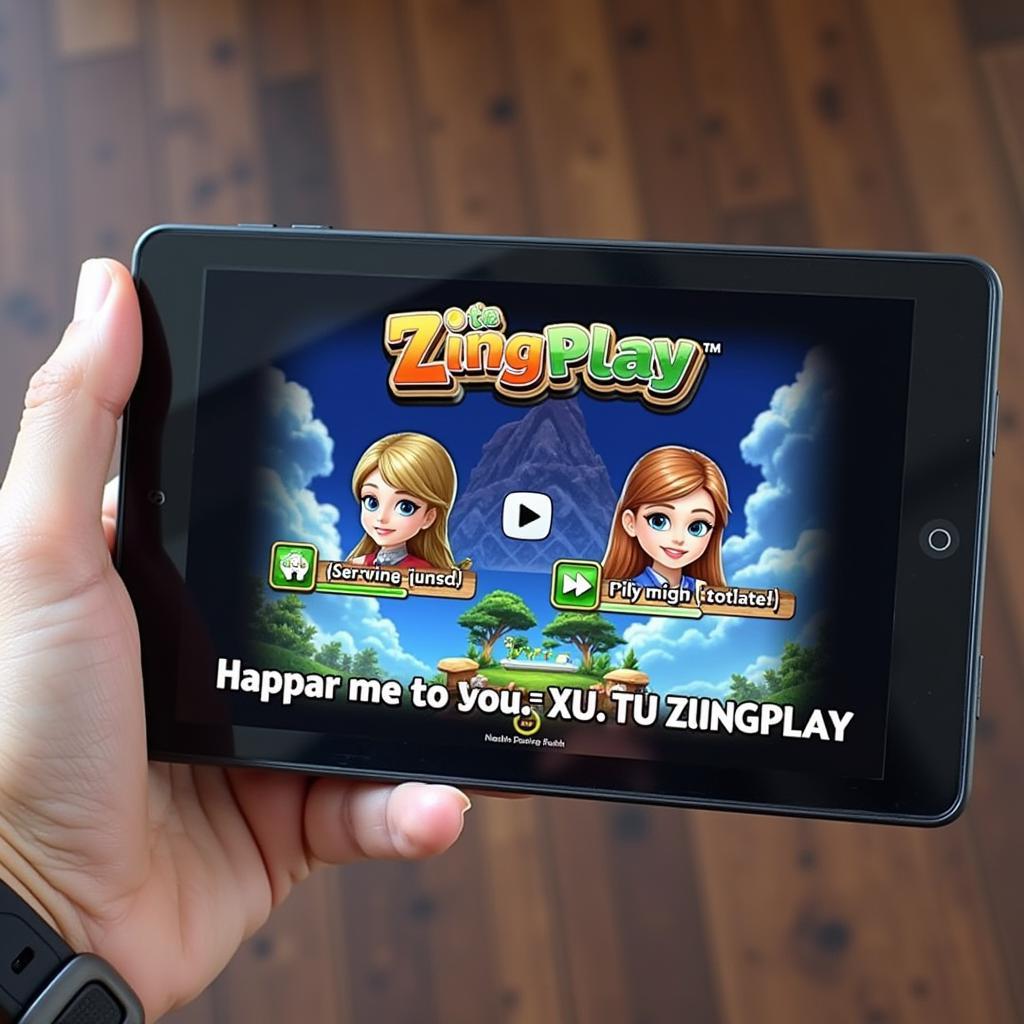 Màn hình chào Xì Tố ZingPlay