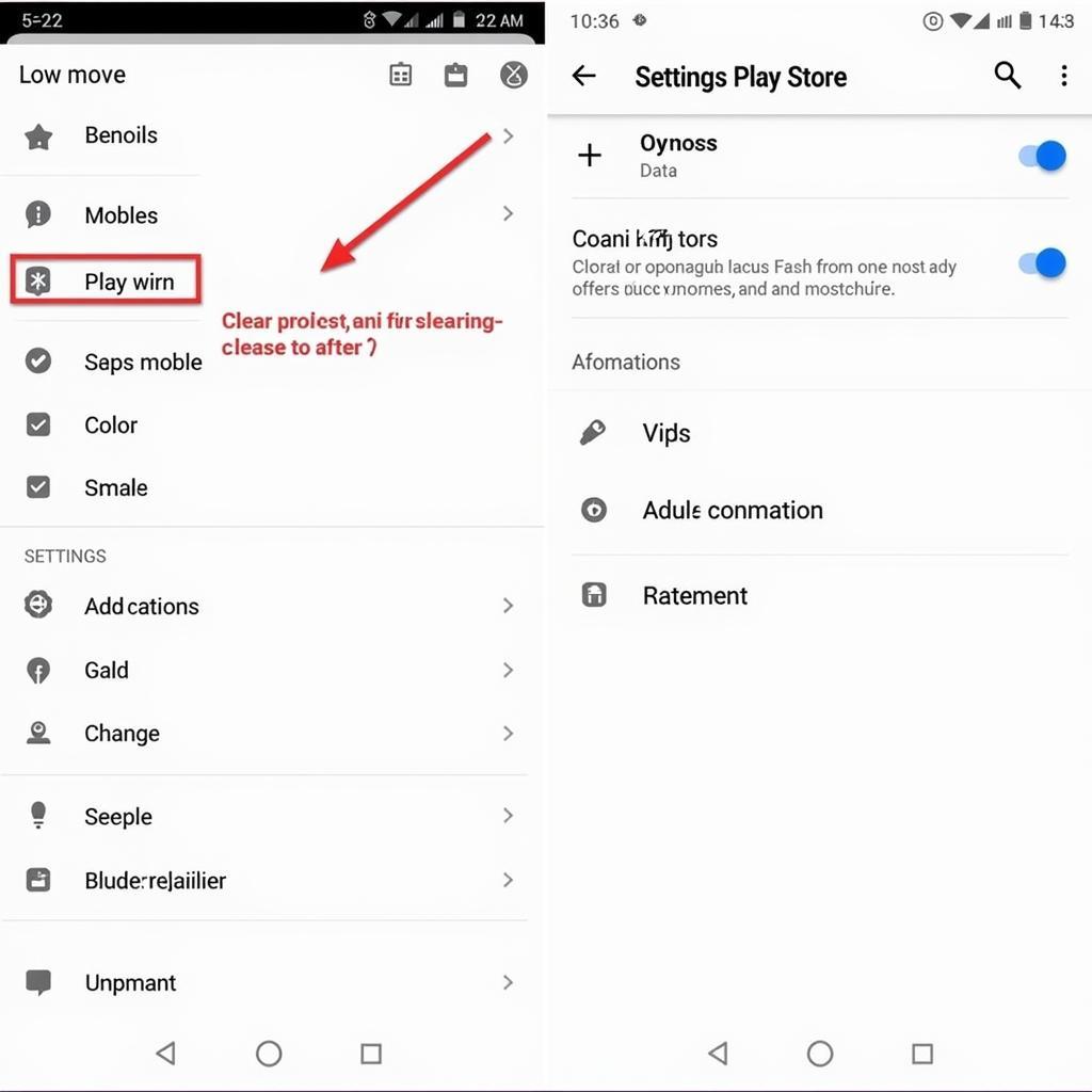 Xóa dữ liệu Google Play Store