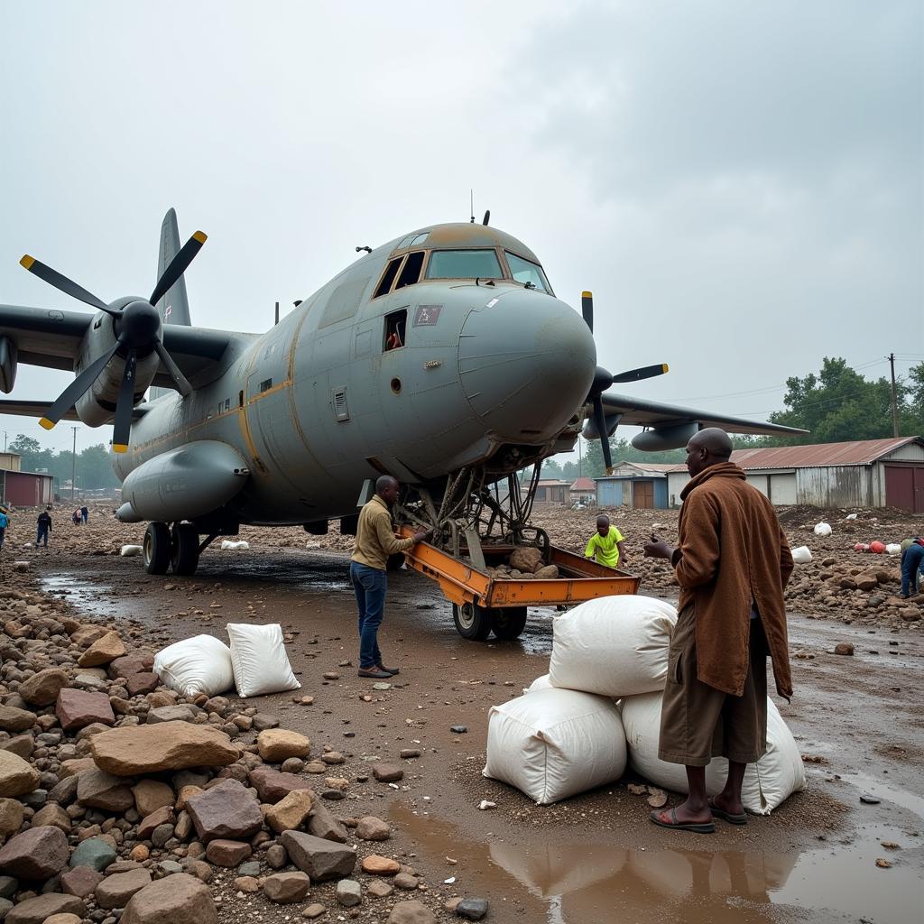 An-26 cứu trợ nhân đạo