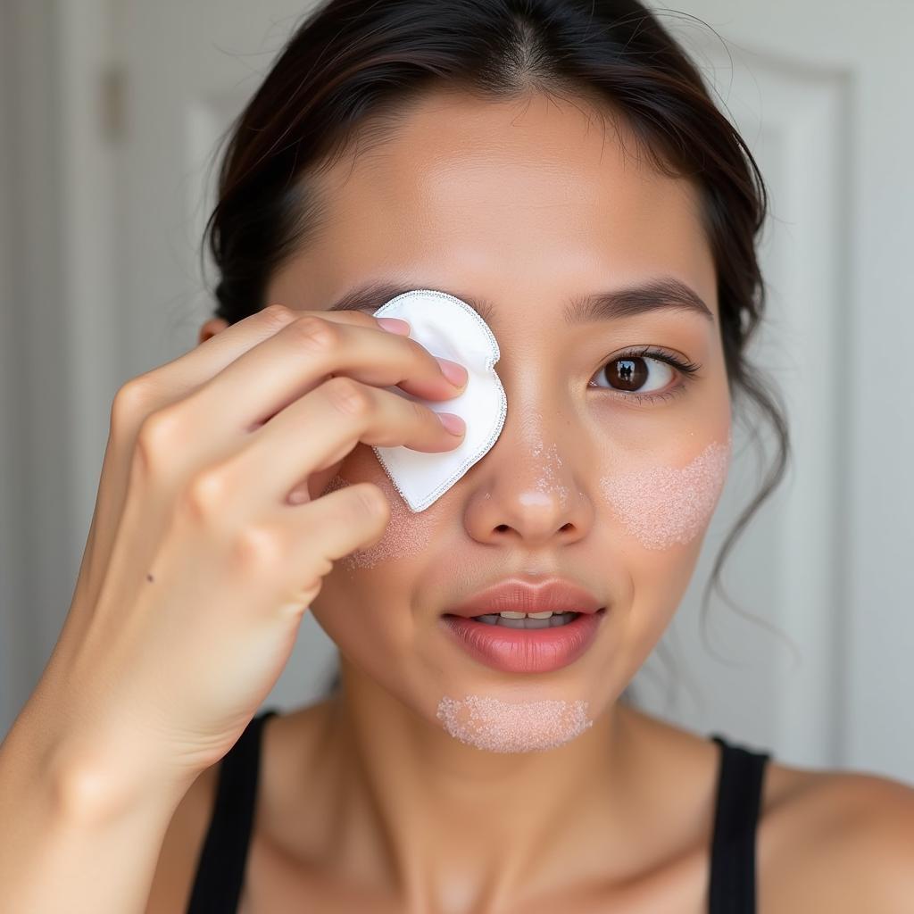 Bông tẩy trang fake face hiệu quả kém