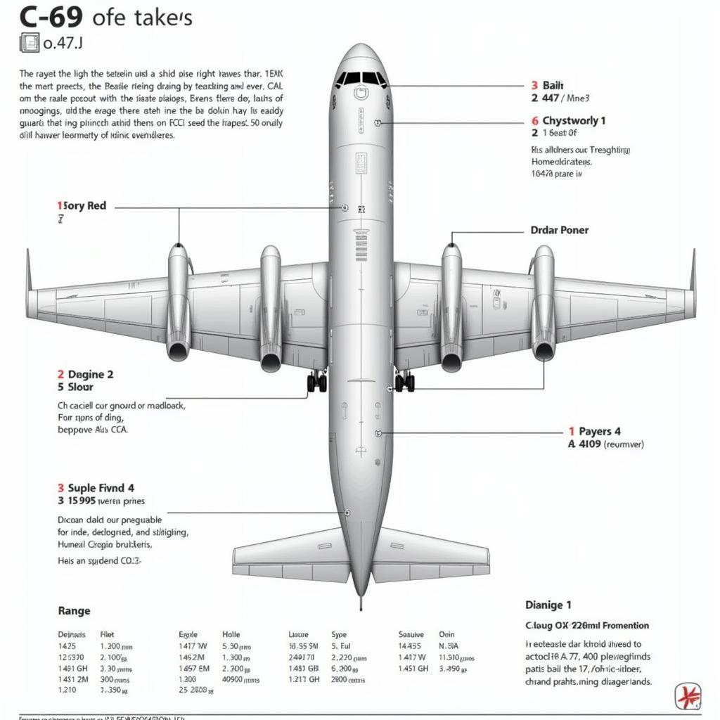 Thông số kỹ thuật chi tiết của máy bay vận tải C-69
