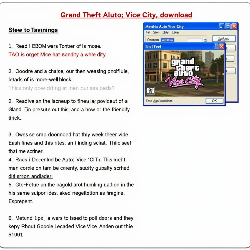 Các bước tải Vice City PC