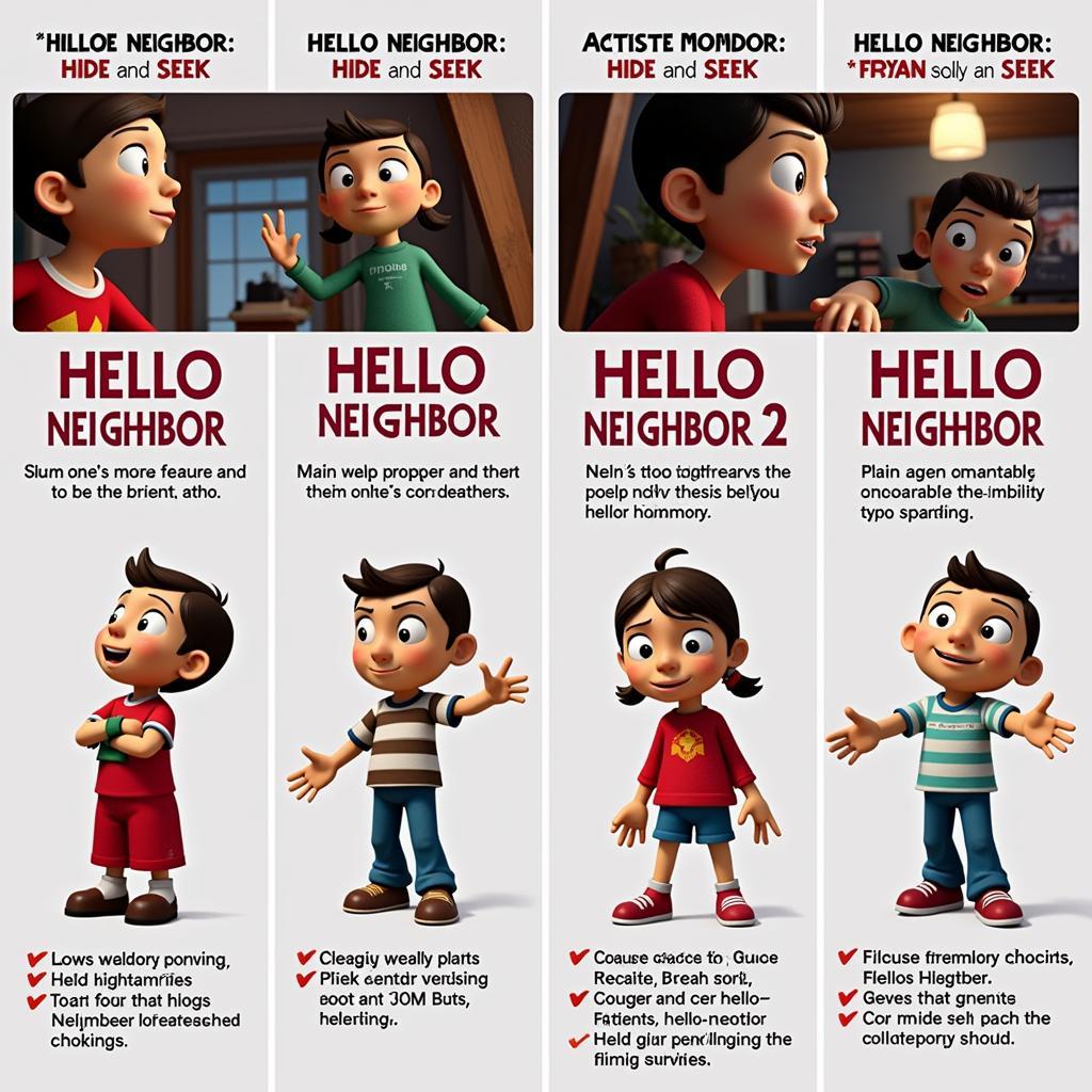 Các Phiên Bản Hello Neighbor