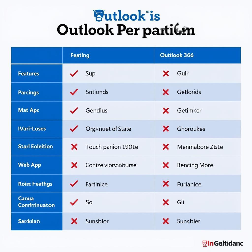 So sánh các phiên bản Outlook