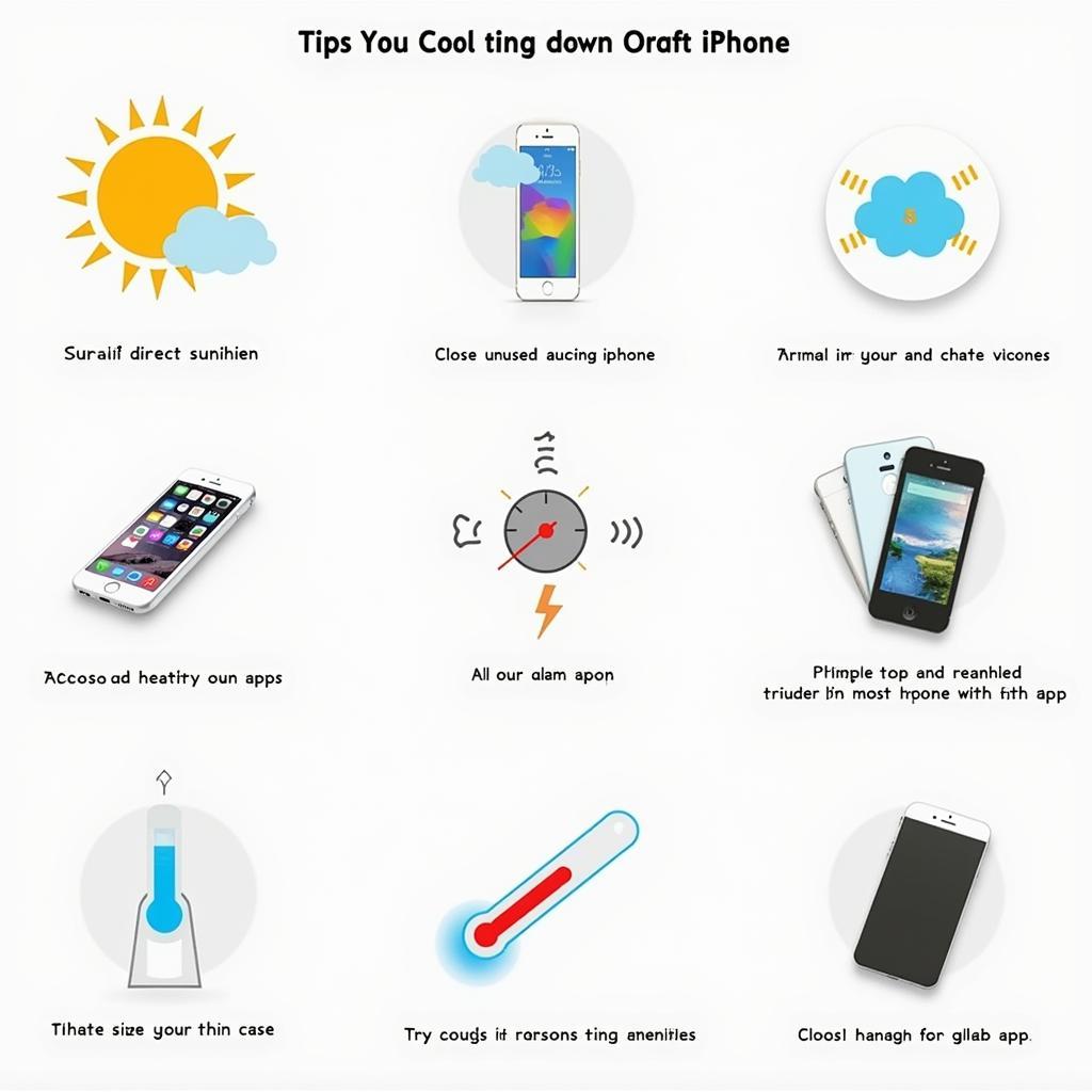 Giải pháp làm mát iPhone: Hình ảnh minh họa