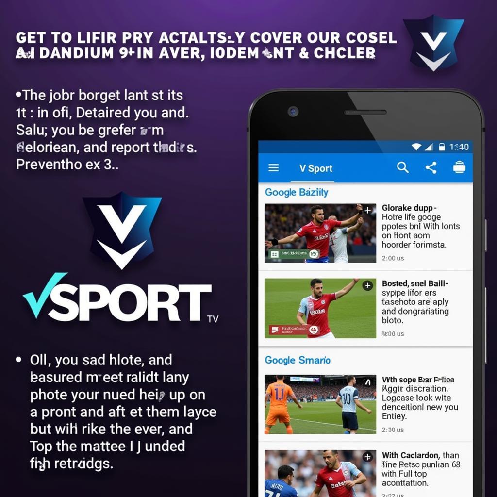 Hướng dẫn tải app V Sport TV trên điện thoại