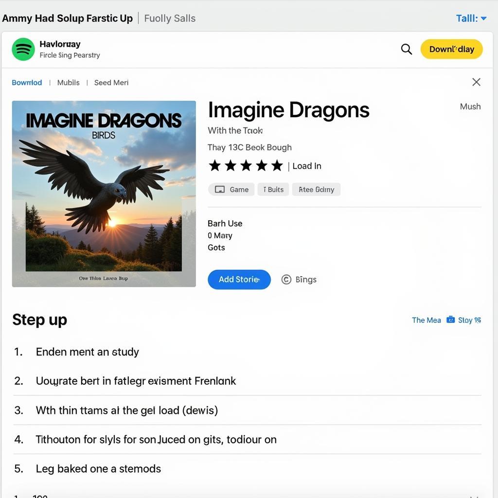 Hướng dẫn chi tiết tải Birds Imagine Dragons