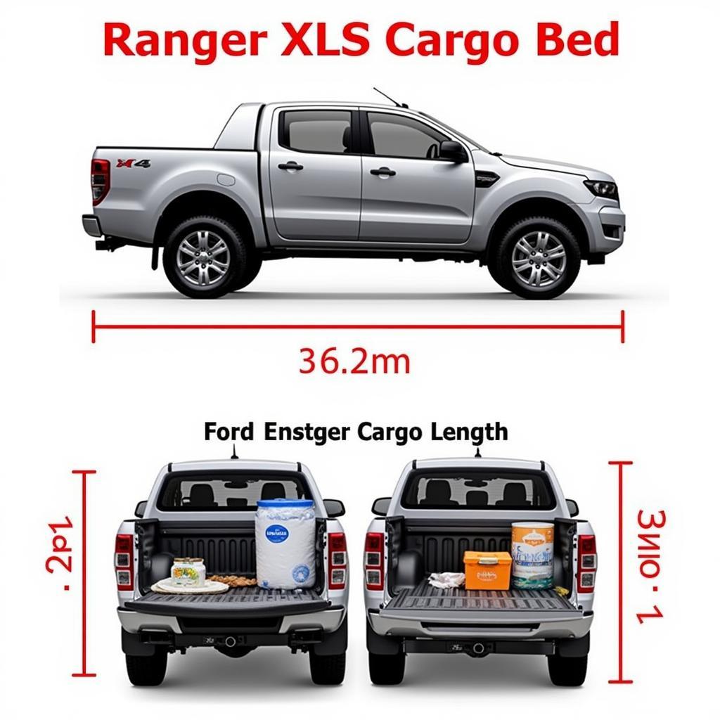 Kích thước thùng xe Ford Ranger XLS