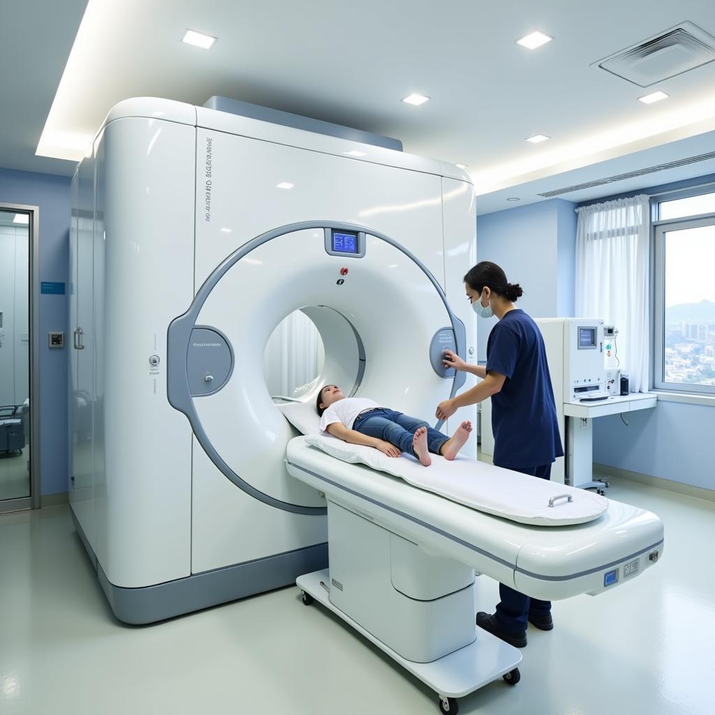 Máy chụp MRI tại Bệnh viện Giao Thông Vận Tải