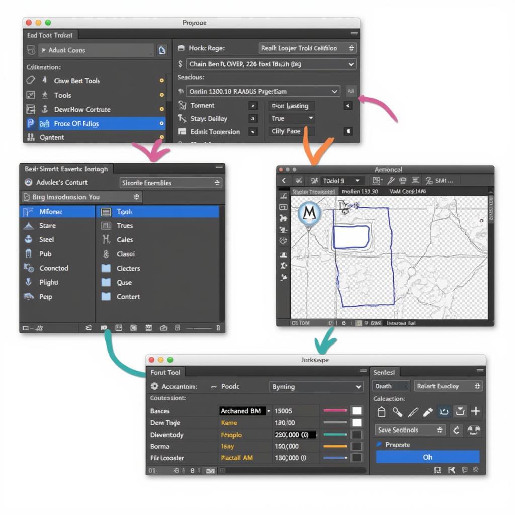 Giao diện các phần mềm chỉnh sửa vector phổ biến như Adobe Illustrator, CorelDRAW và Inkscape