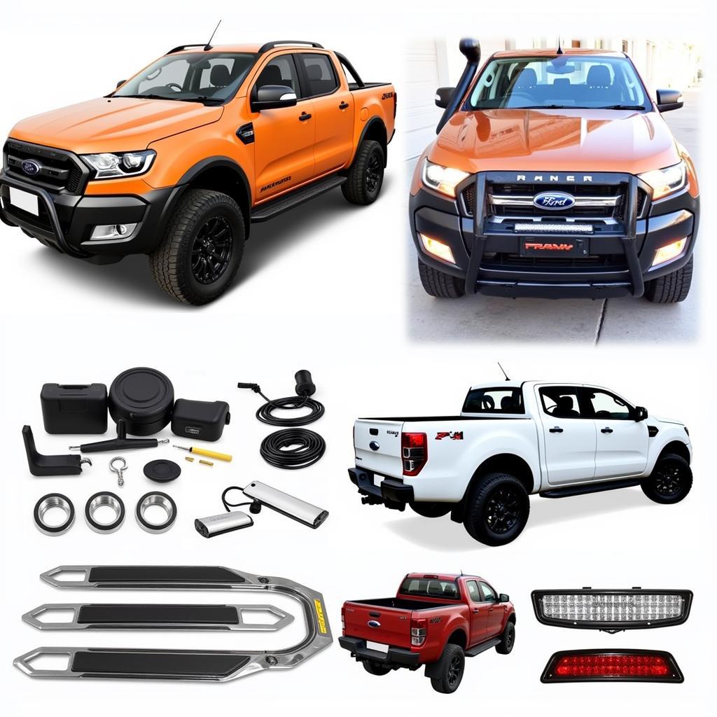 Phụ kiện xe bán tải Ford Ranger nâng cấp xế yêu