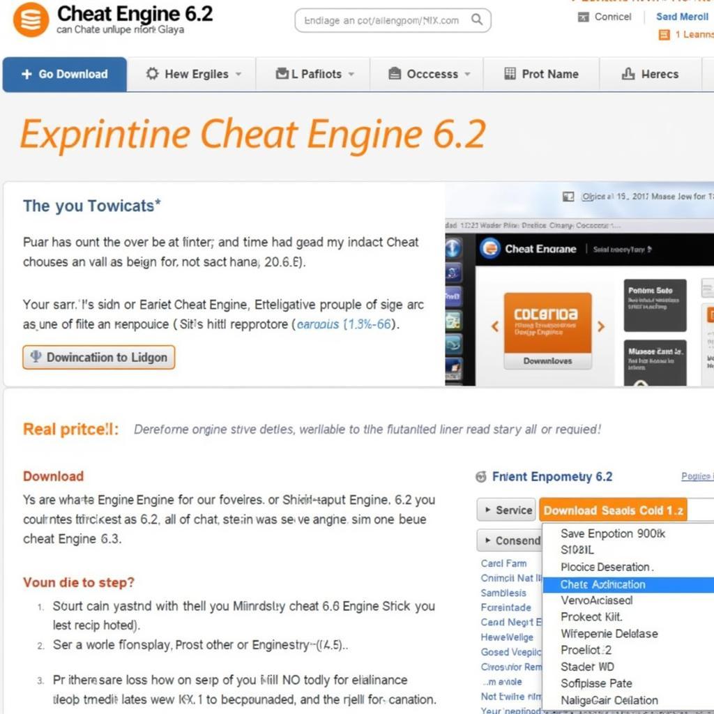 Hướng dẫn tải Cheat Engine 6.2