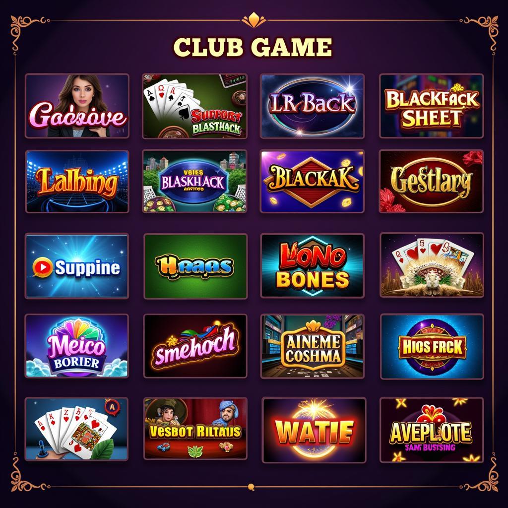 Thế giới game club đa dạng thể loại, từ game bài đến slot game