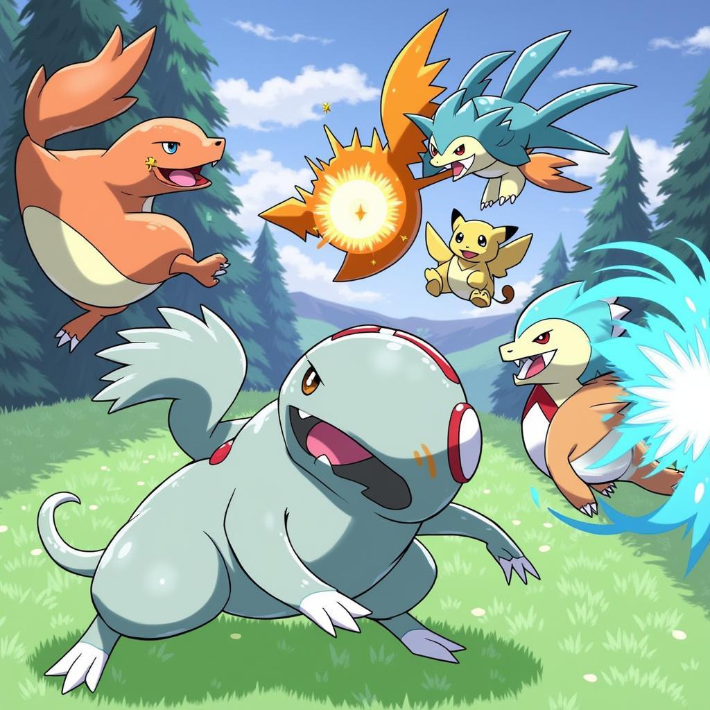 Pokemon Unite Battle Scene