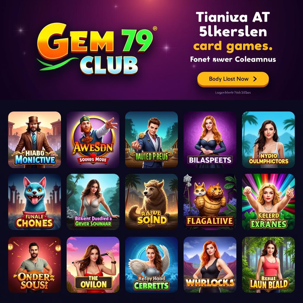 Kho game đa dạng tại Gem79 Club