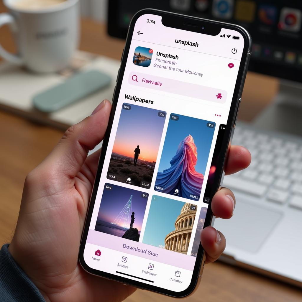 Tải hình nền iPhone XS từ Unsplash