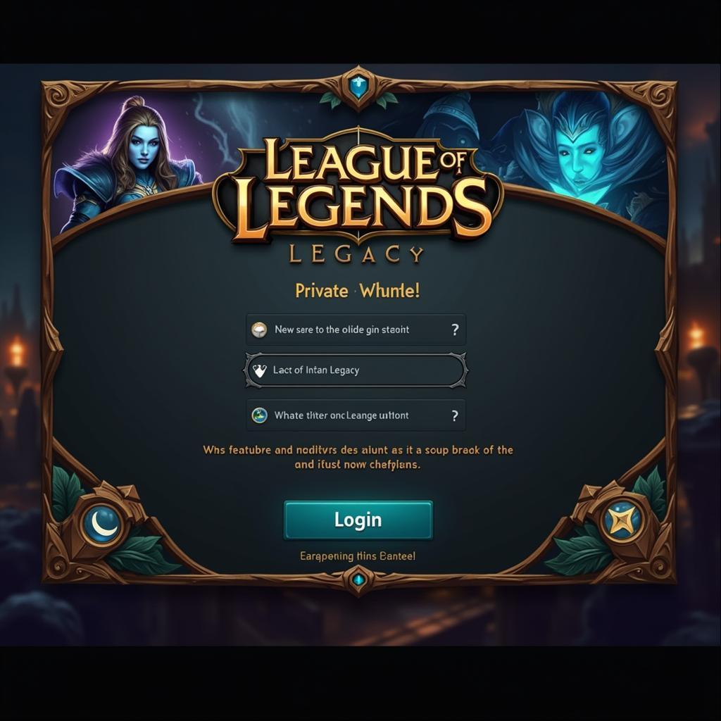 LOL Truyền Kỳ Lậu Server Private