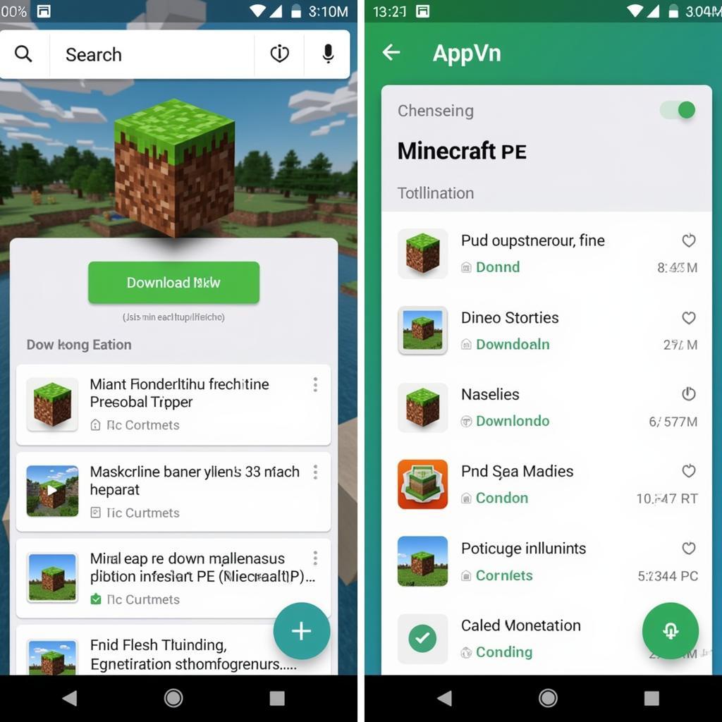 Hướng dẫn tải Minecraft PE trên Appvn