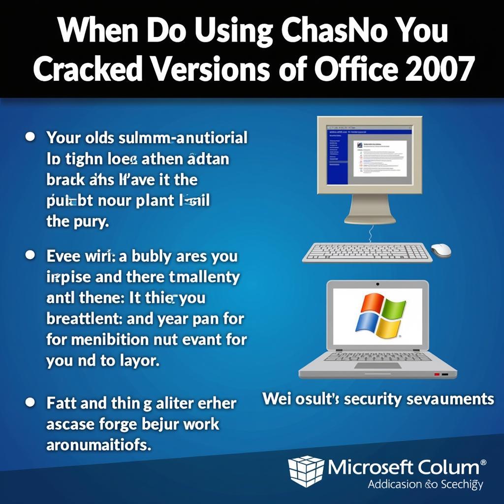 Các vấn đề phần mềm khi tải Office 2007 crack