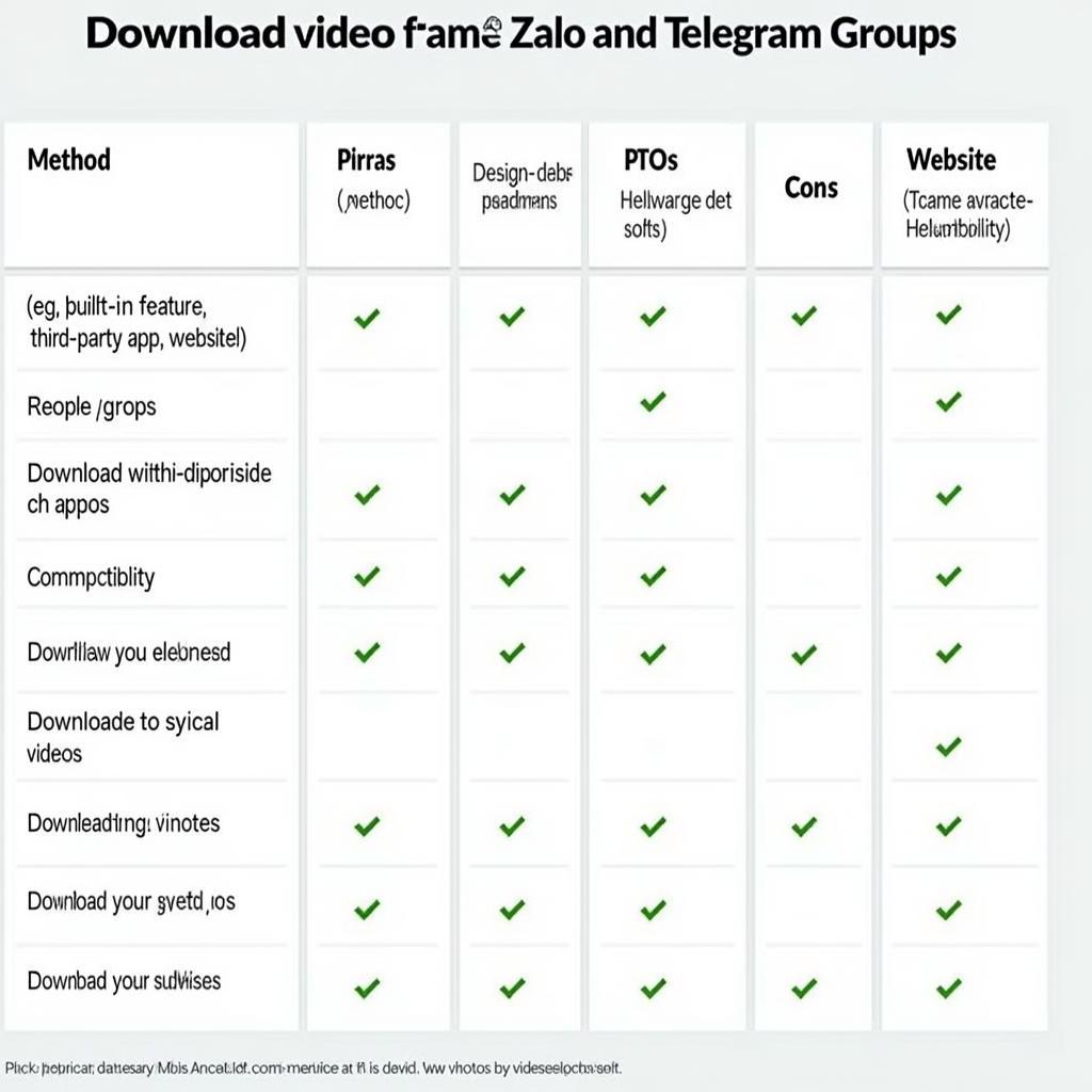 Tải video nhóm Zalo Telegram