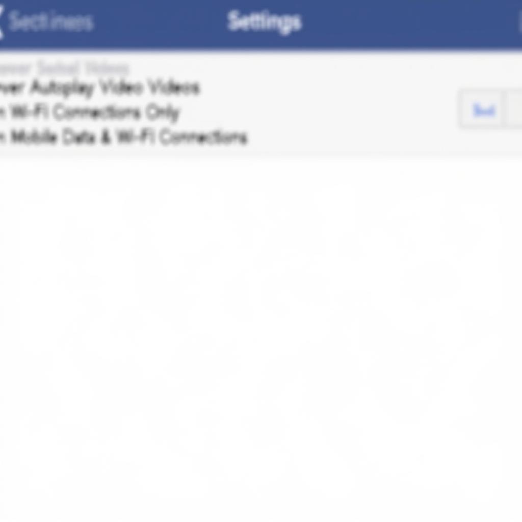 Tắt Tự Động Phát Video Trên Facebook Điện Thoại