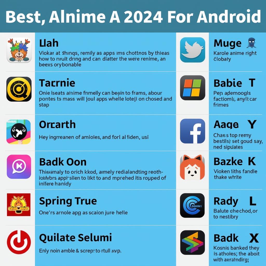 Top app tải anime Android 2024