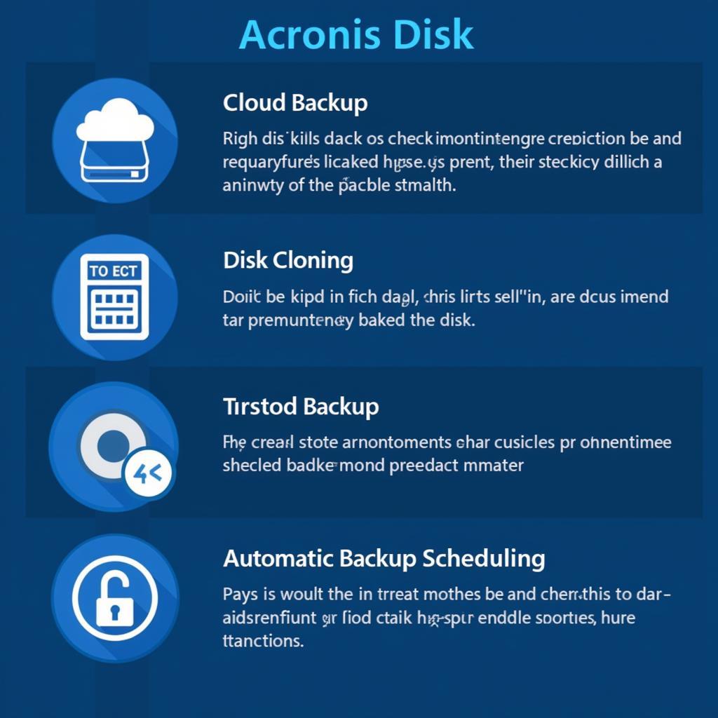 Các Tính Năng Của Acronis Disk