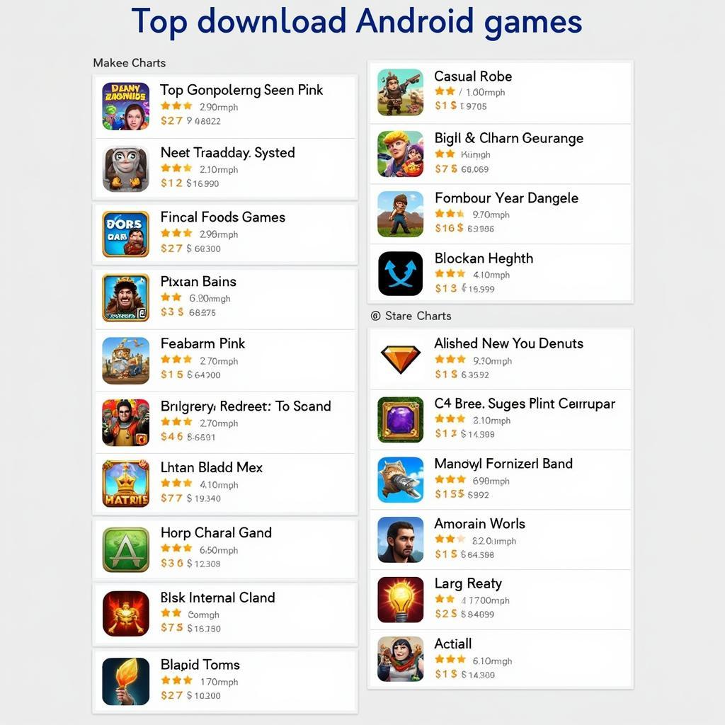 Top game Android được tải nhiều nhất