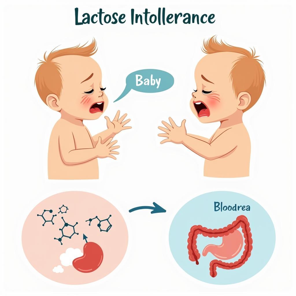 Biểu hiện quá tải lactose ở trẻ sơ sinh